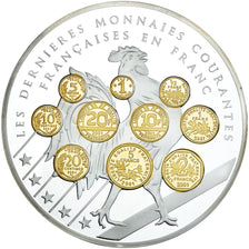 France, Médaille, 10 ans d'adieu au Franc, Les dernieres monnaies courantes
