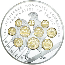 France, Médaille, 10 ans d'adieu au Franc, Les dernieres monnaies courantes