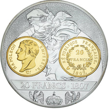 France, Médaille, Histoire de la monnaie Française, 20 Francs 1807, Society