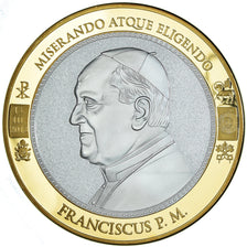 Vatican, Médaille, Le Pape François, Religions & beliefs, 2013, FDC, Cuivre