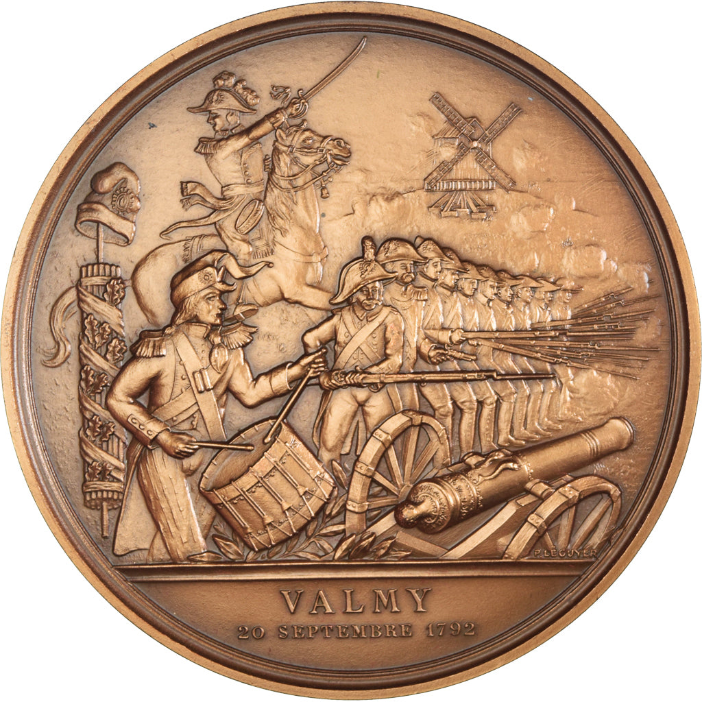 France, Medal, Révolution Française, Bataille de Valmy, History, 1987