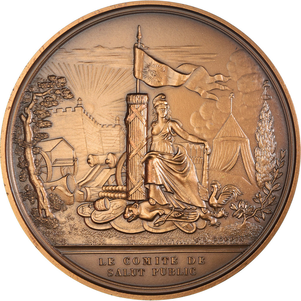 France, Medal, Révolution Française, Comité de Salut Public, History, 1987
