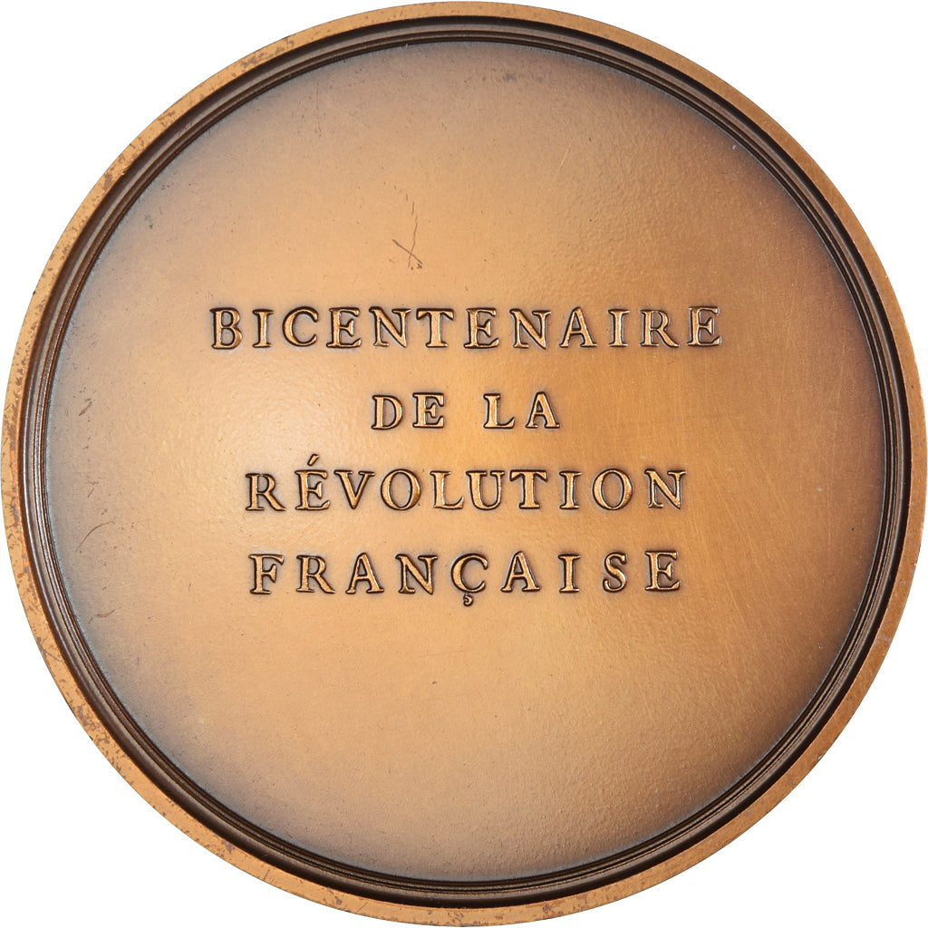France, Medal, Révolution Française, Comité de Salut Public, History, 1987