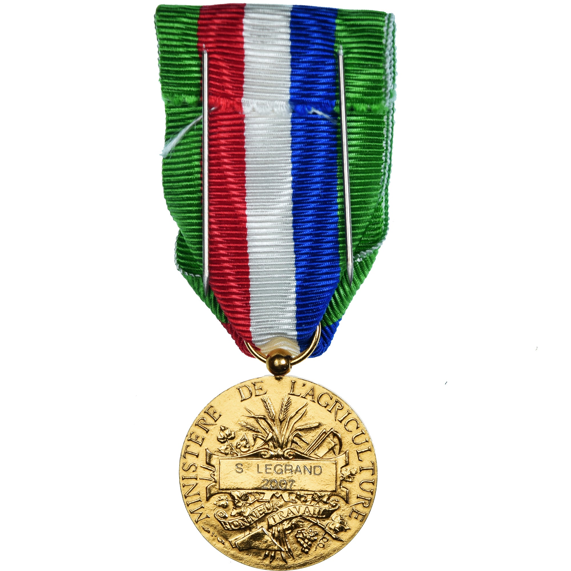 France, Honneur Agricole, Medal, 2007, Uncirculated, Borrel.A, Vermeil, 27