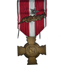 France, Croix de la Valeur Militaire, WAR, Médaille, 2 Citations, Non circulé