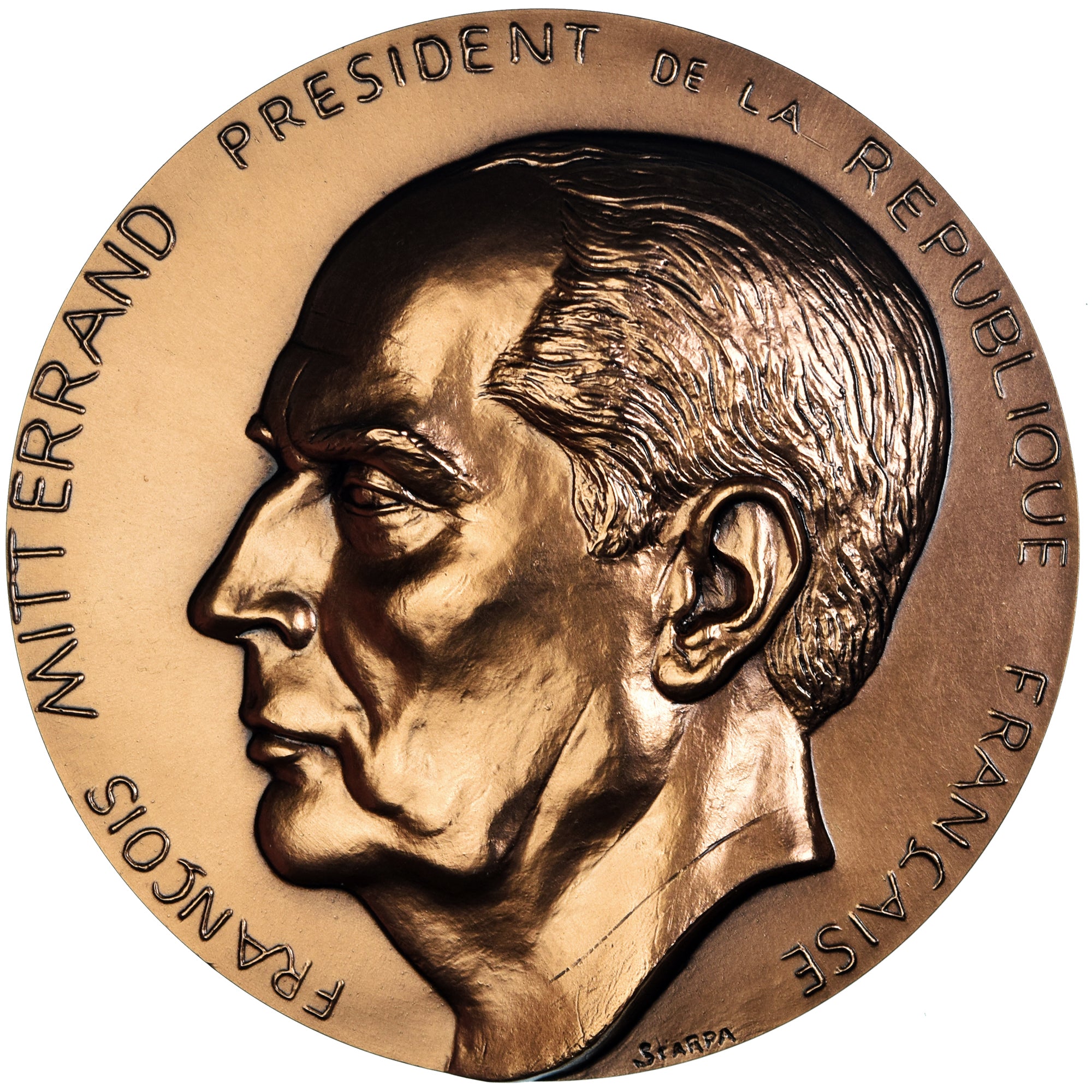 Frankreich, Medaille, François Mitterrand, Ici et Maintenant, Politics, 1988