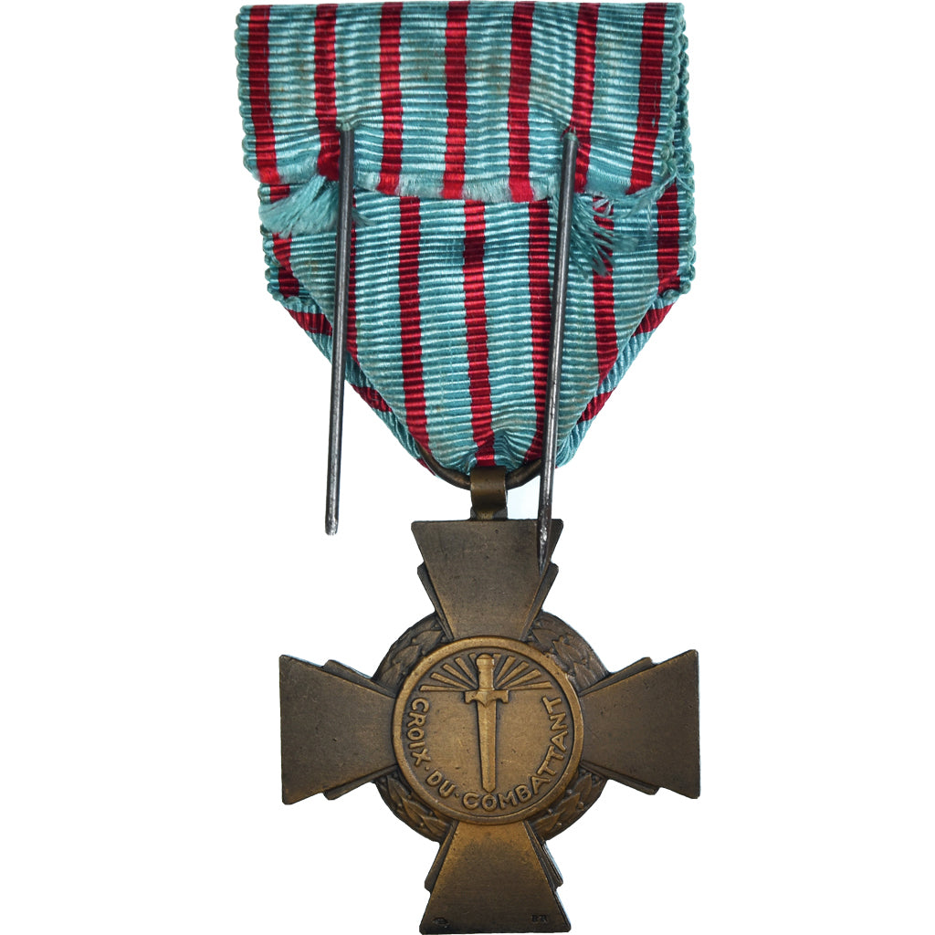 France, Croix du Combattant, WAR, Medal, Excellent Quality, Bronze, 36