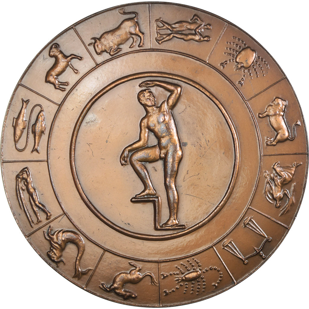 France, Medal, Medicine, Paul Rivet, 1983, Poisson, AU(55-58), Bronze