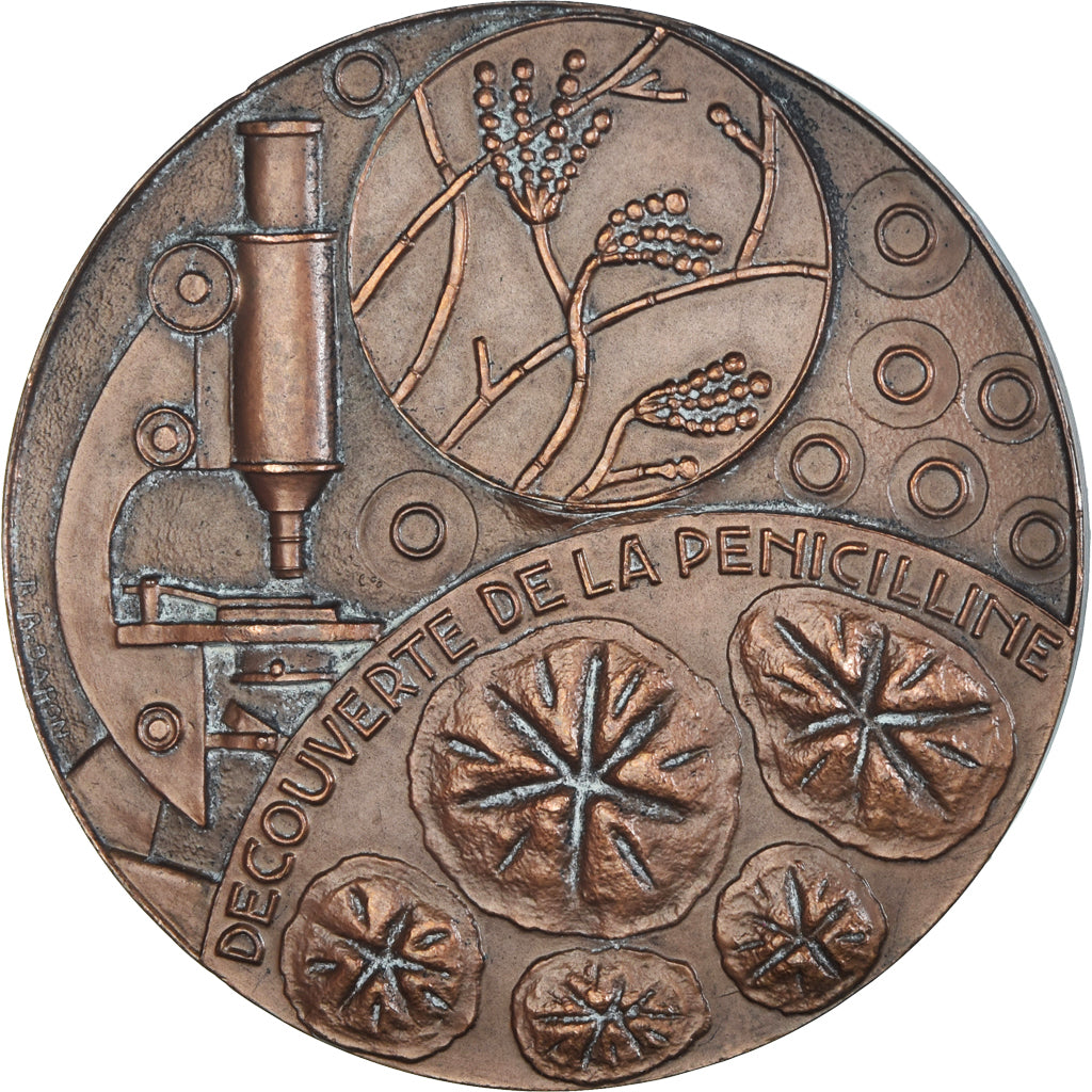 Francia, medalla, Alexander Fleming, Prix Nobel, Medicine, 1945, Baron, EBC