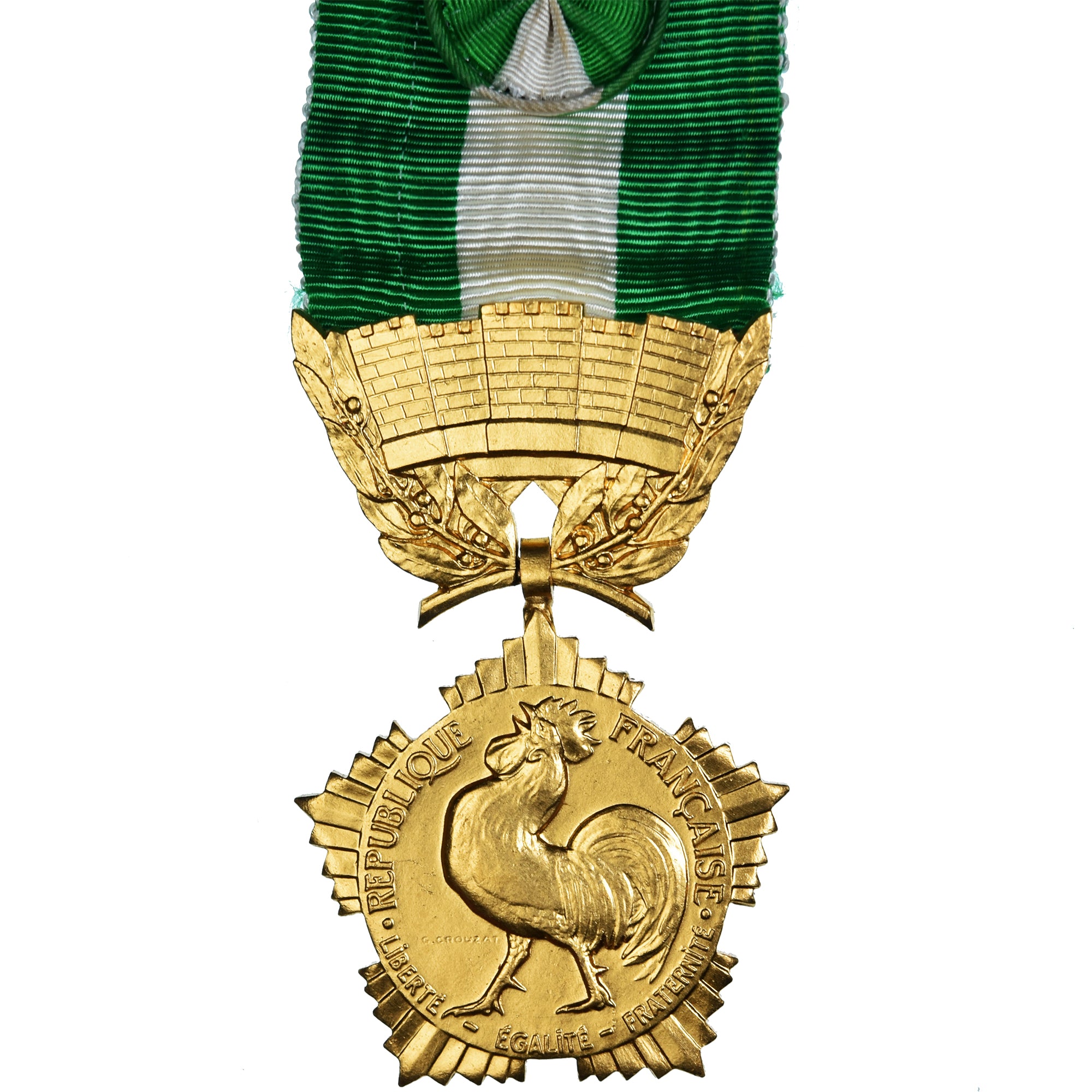 Francja, Collectivités locales, medal, Doskonała jakość, Crouzat, Pokryty