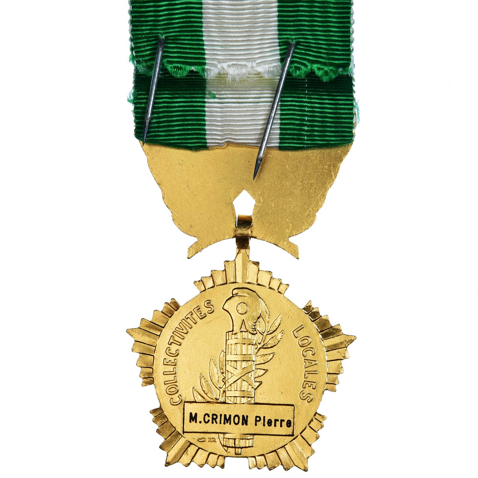 Francja, Collectivités locales, medal, Doskonała jakość, Crouzat, Pokryty