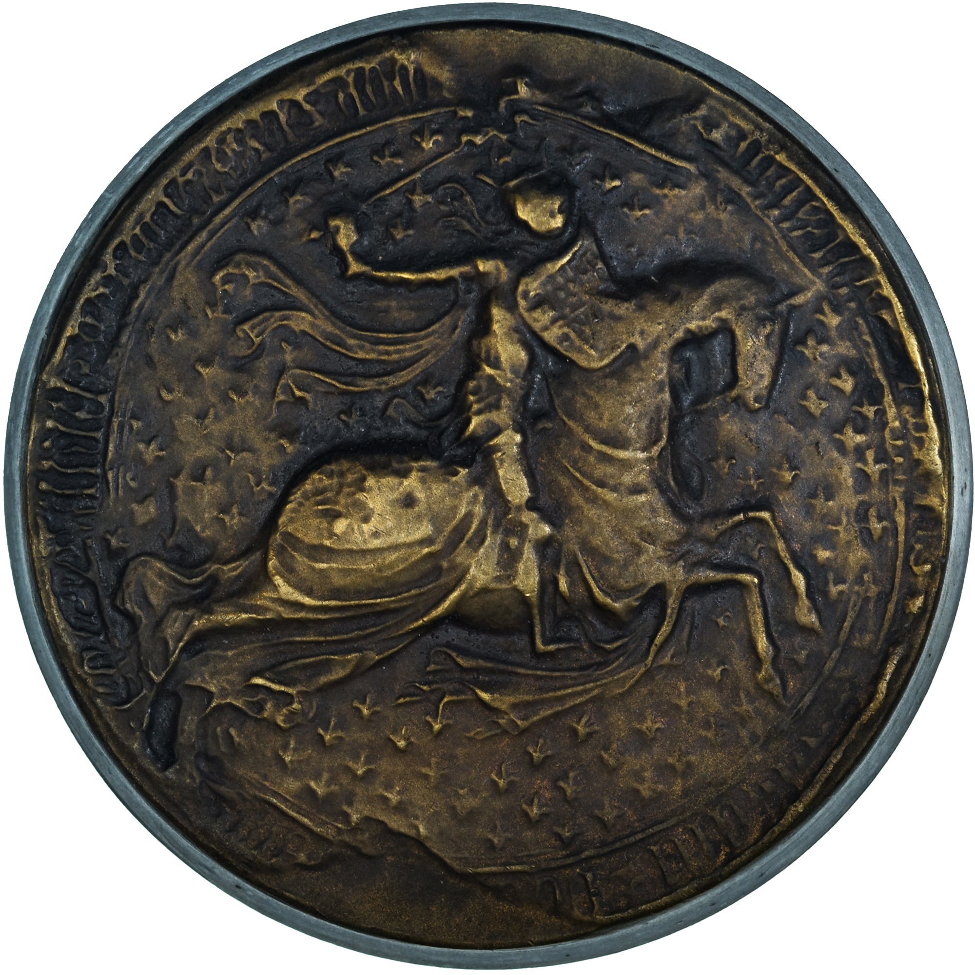 Francia, medalla, Reproduction du Sceau du Roi René d'Anjou, History, SC