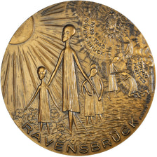 Francja, medal, La Rose de Ravensbrück, WAR, 1984, Gendis, MS(64), Brązowy