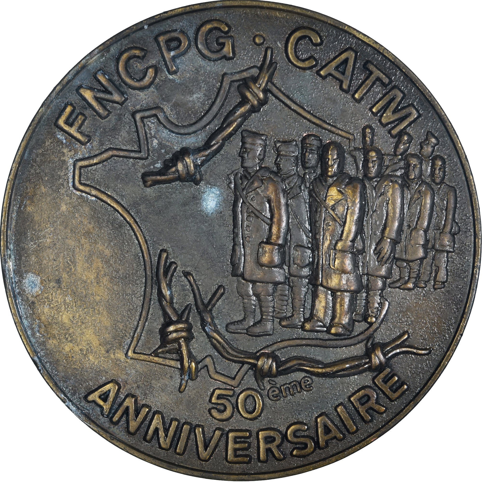 Francia, medaglia, Combattants Prisonniers de Guerre, 50ème Anniversaire, WAR
