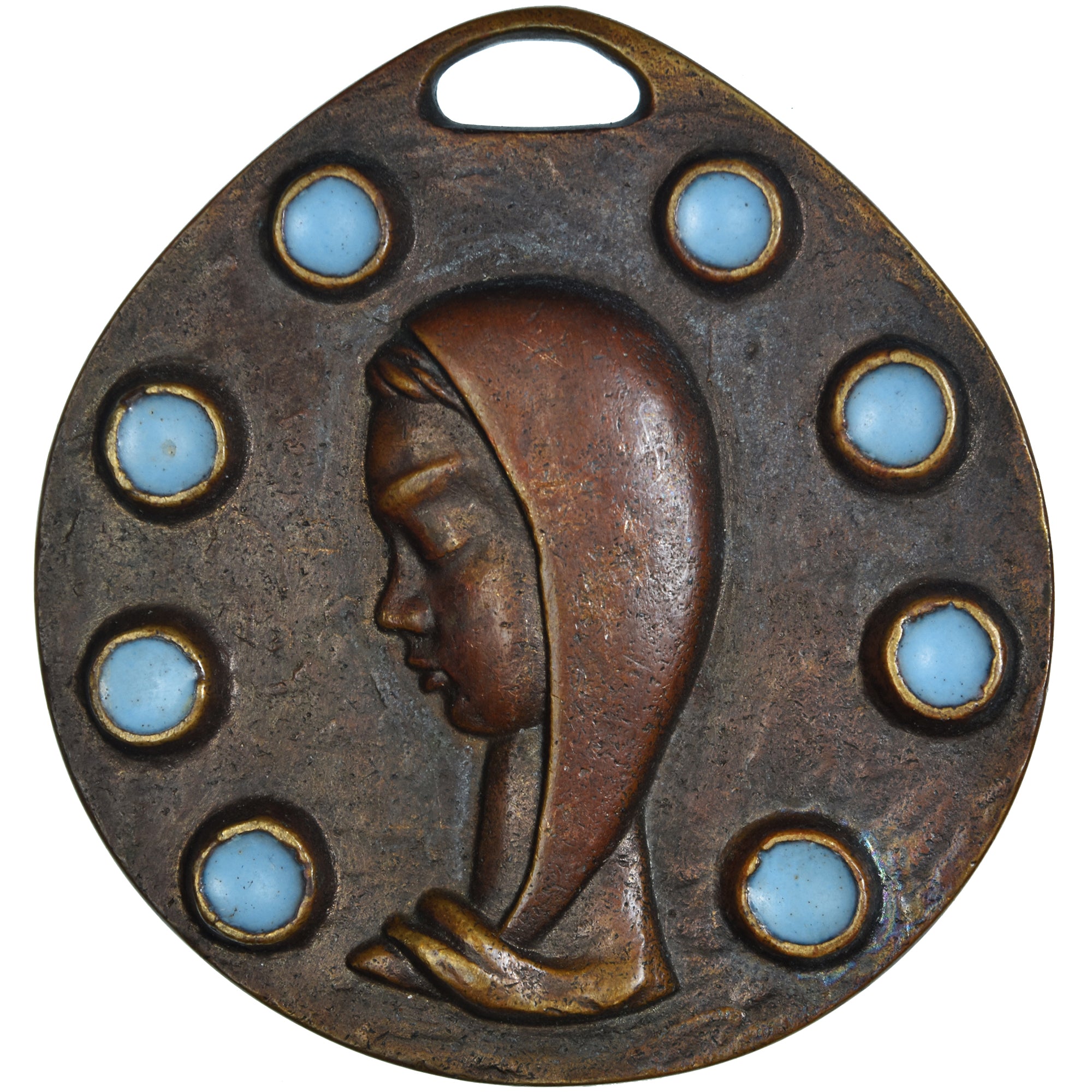 France, Medal, La Vierge Marie, Religions & beliefs, Elie Pellegrin, AU(55-58)