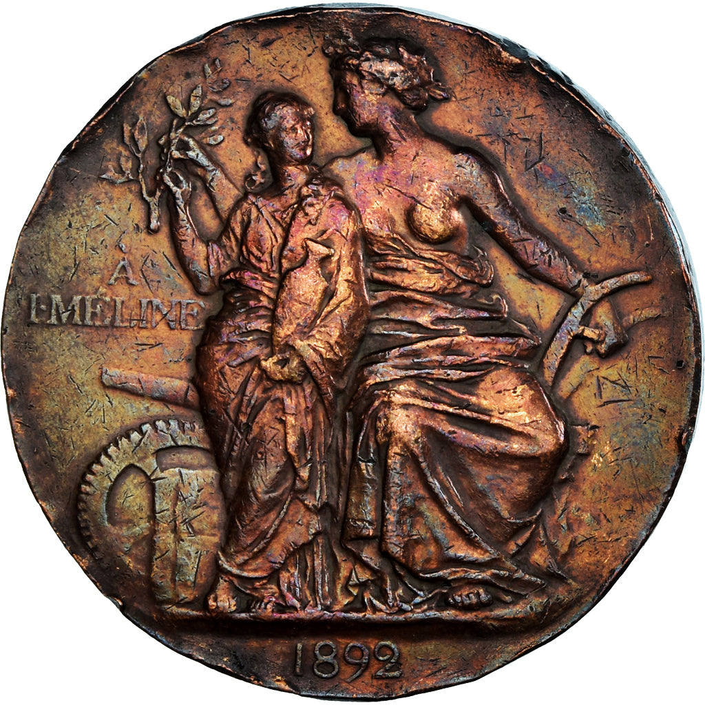 Frankrijk, Medaille, Jules Méline, Politics, 1892, Ponscarme, FR, Bronzen