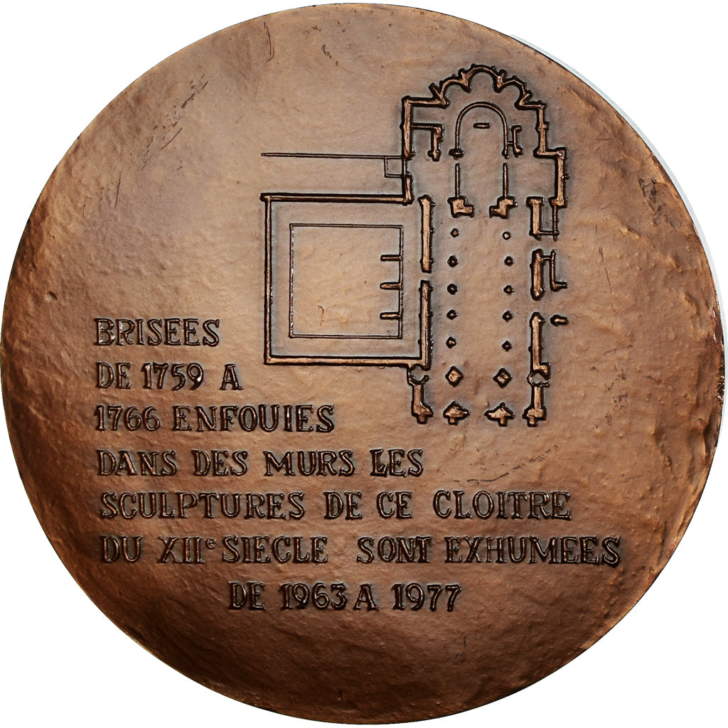 France, Medal, Cloitre de Notre-Dame-en-Vaux, Châlons-sur-Marne, Religions &