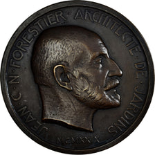France, Medal, Jean Forestier, Architecte de Jardins, Arts & Culture, 1929
