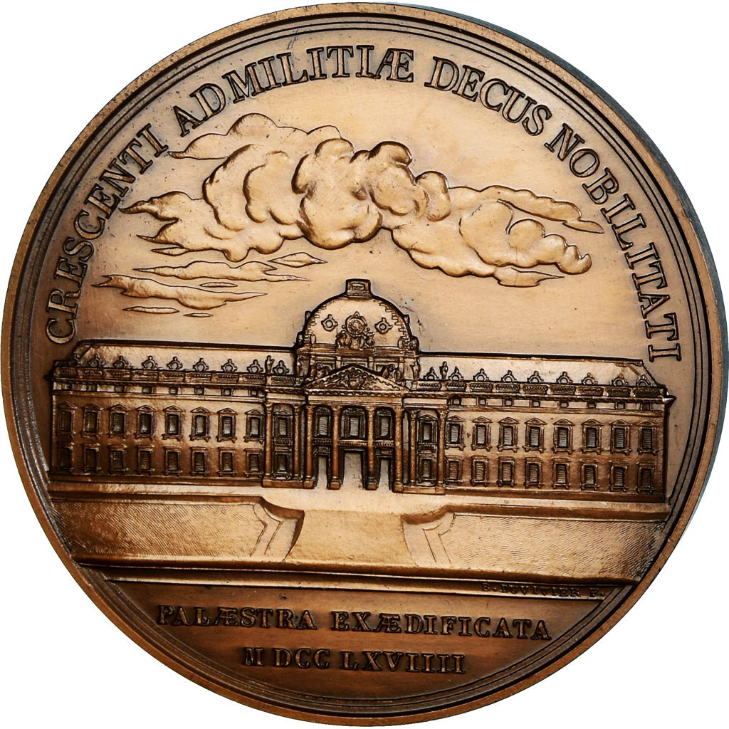 France, Medal, Louis XV, Ecole Supérieure de Guerre, History, 1972, Duvivier