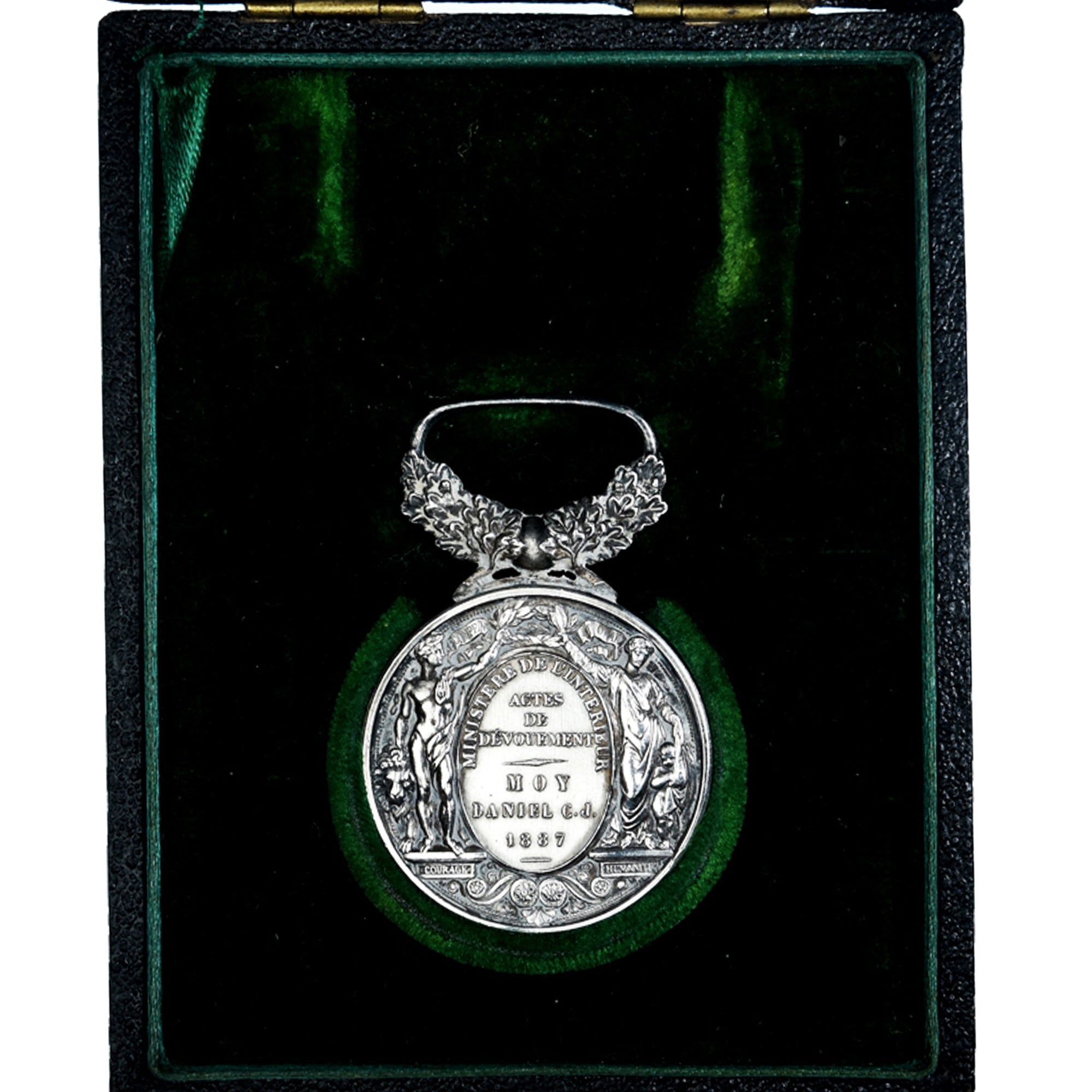 Francja, Actes de Dévouement, Ministère de l'Intérieur, medal, 1887