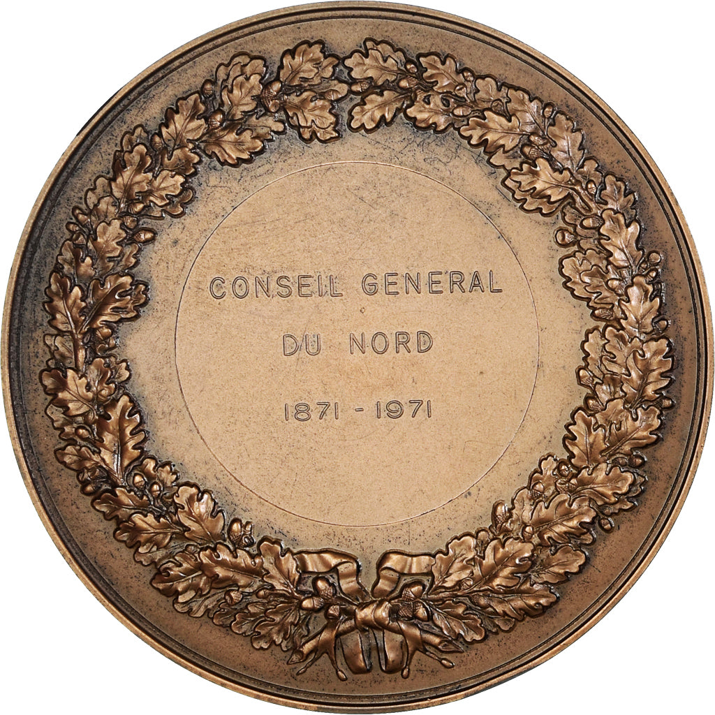 Francia, medaglia, Conseil Général du Nord, Marianne, Politics, 1971, Morlon