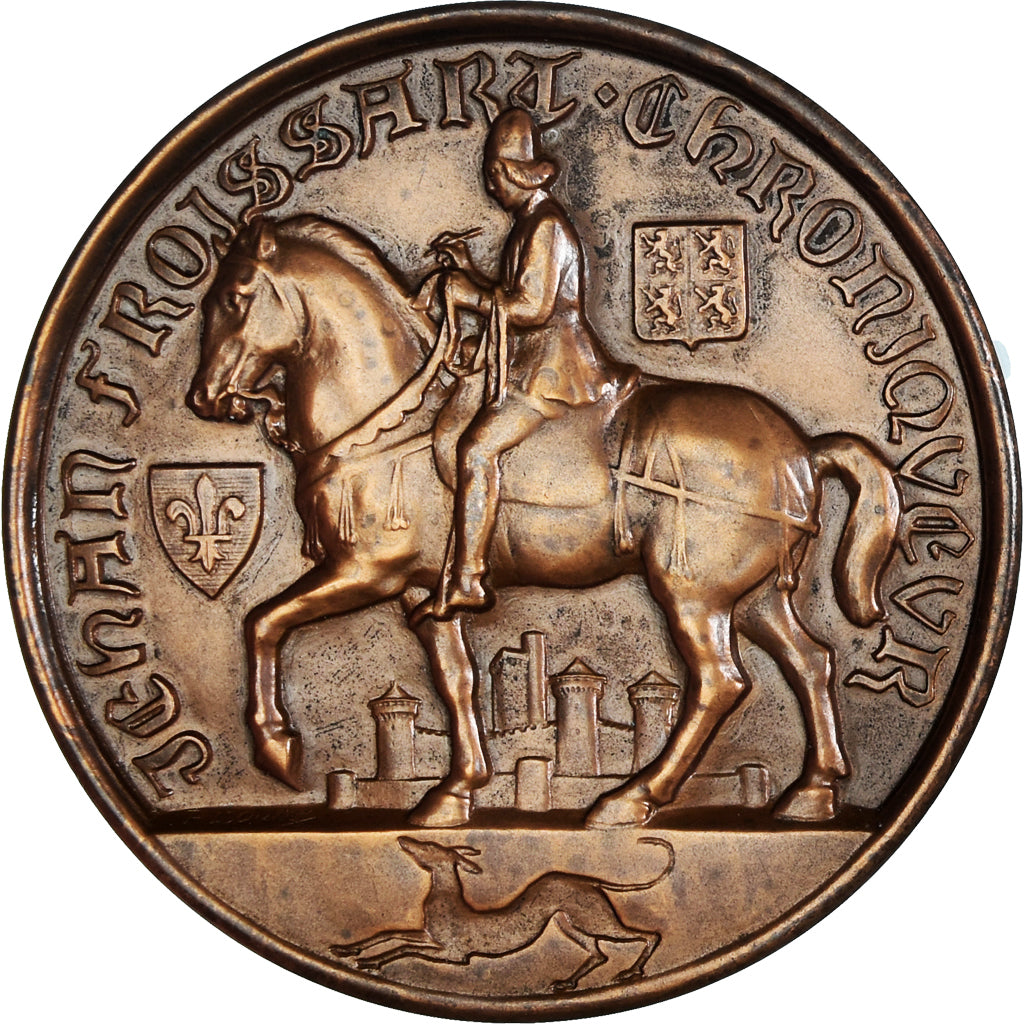 France, Médaille, Jean Froissart, Chroniqueur, Valenciennes, SPL, Bronze