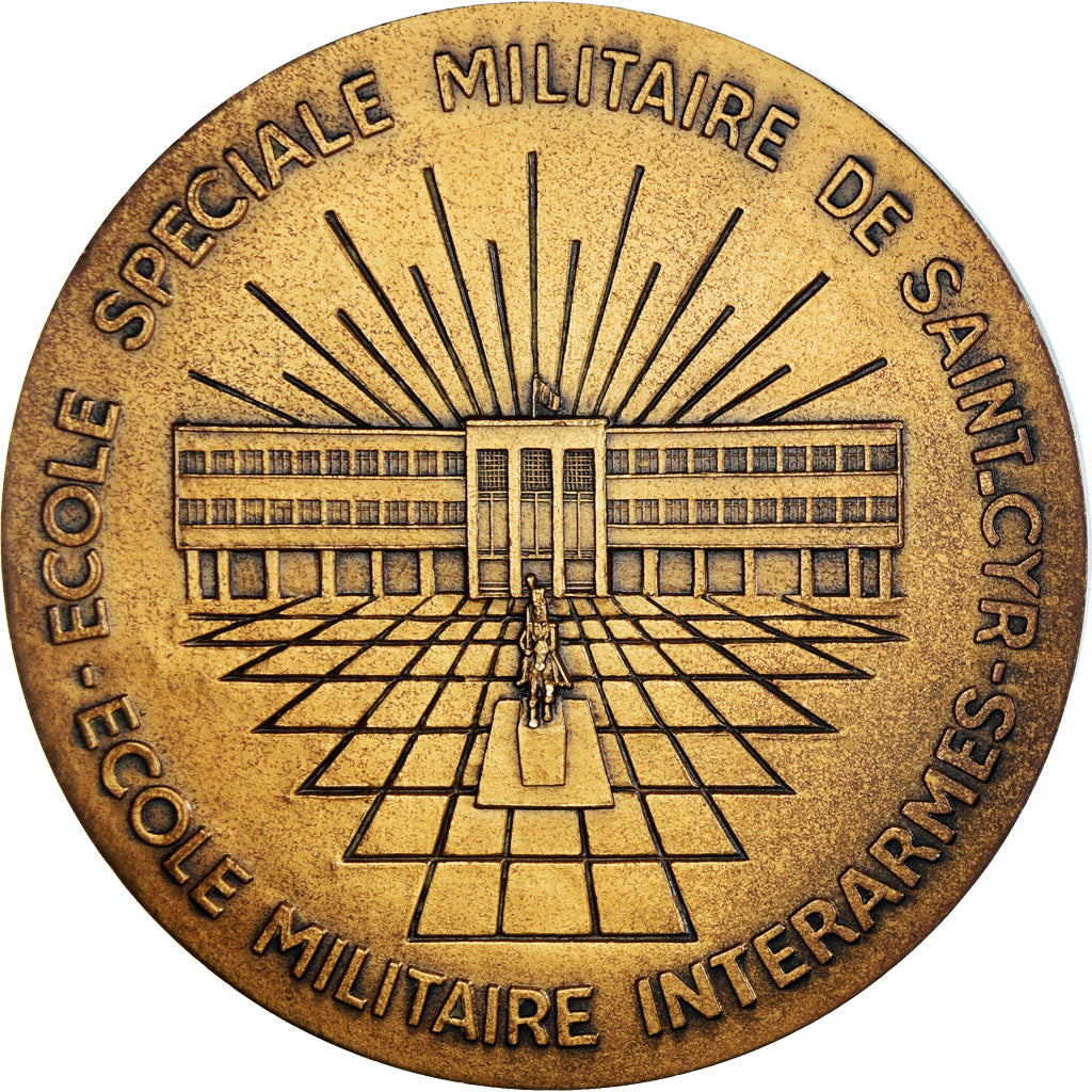 France, Medal, Ecole Militaire de Saint-Cyr, AU(50-53), Bronze