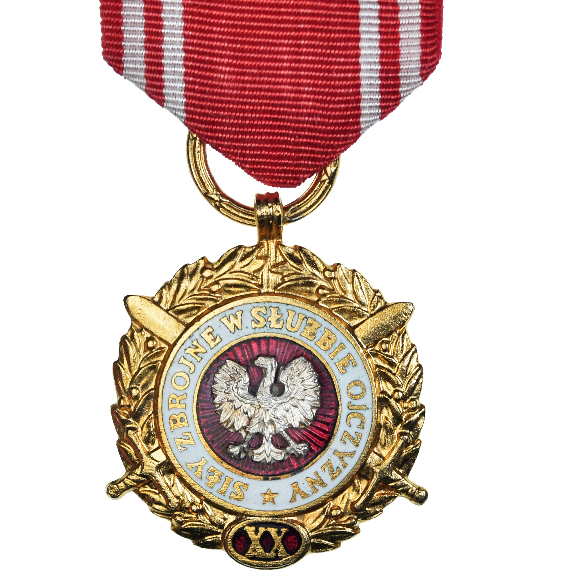 Polen, Forces Armées au Service de la Patrie, 20 Ans, Military, Medaille