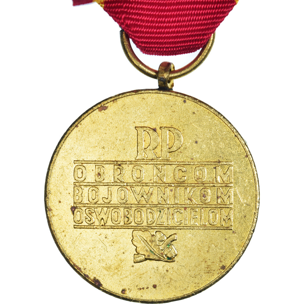 Poland, Varsovie, WAR, Medal, 1939-1945, Excellent Quality, Gilt Bronze, 33
