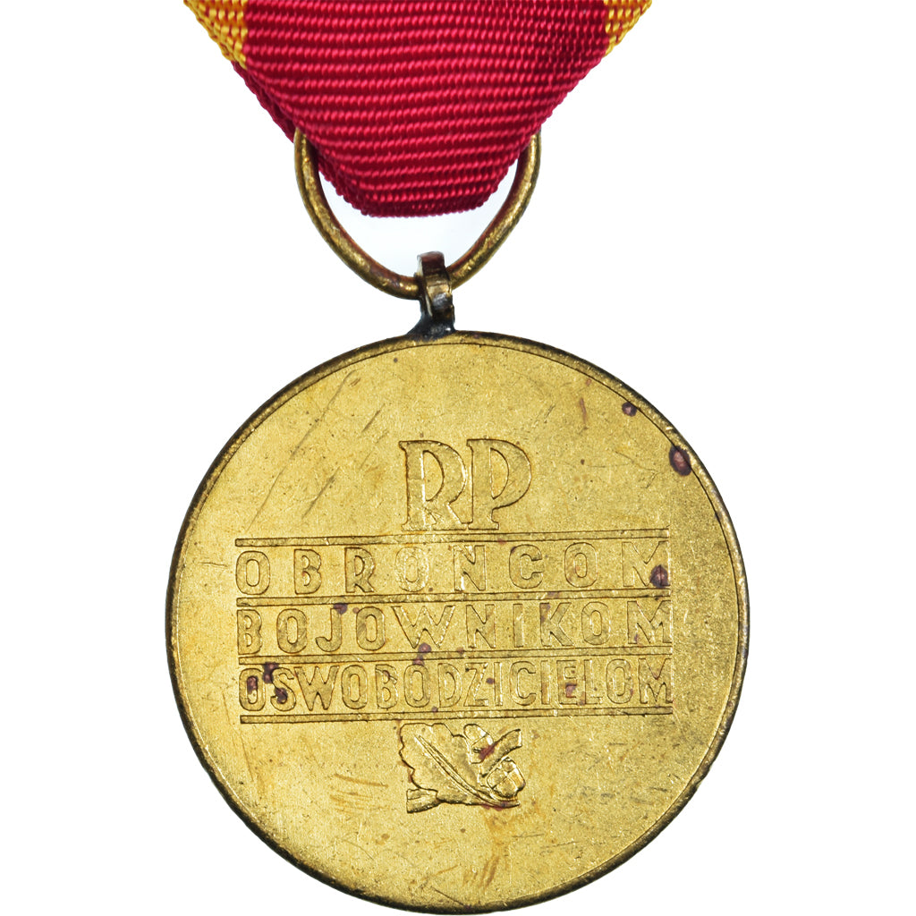 Poland, Varsovie, WAR, Medal, 1939-1945, Excellent Quality, Gilt Bronze, 33