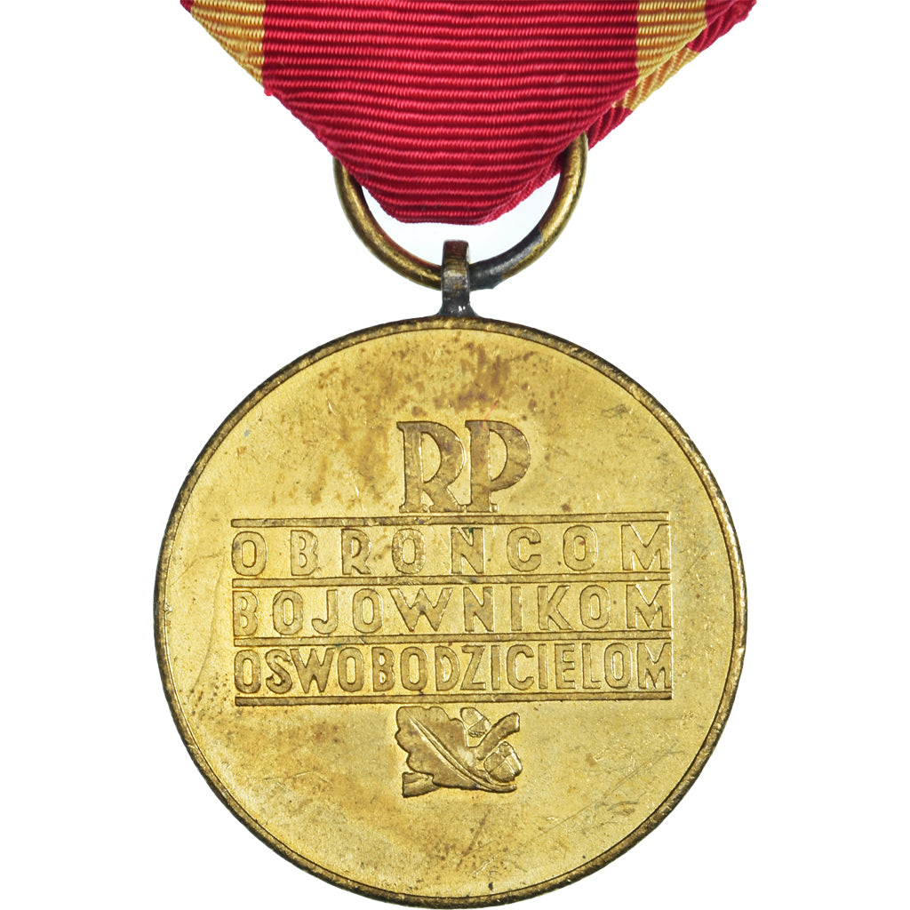 Polen, Varsovie, WAR, Medaille, 1939-1945, Very Good Quality, Gilt Bronze, 33