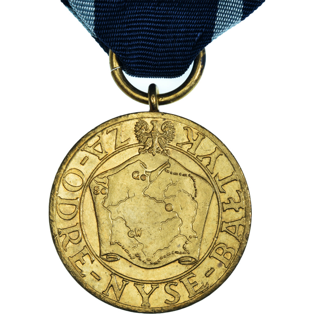 Polen, Combats de l'Oder, La Neisse et la Baltique, WAR, Medaille, 1945