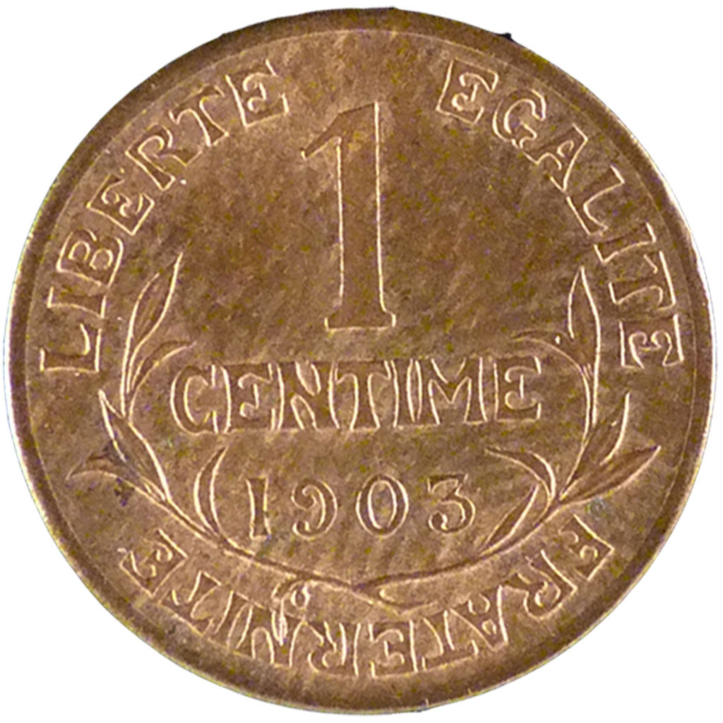 FRANCE, Dupuis, Centime, 1903, Paris, KM #840, AU(55-58), Bronze, 15, Gadoury...