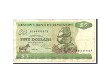 Zimbabwe, 5 Dollars, 1980, Undated, KM:2c, VG(8-10)