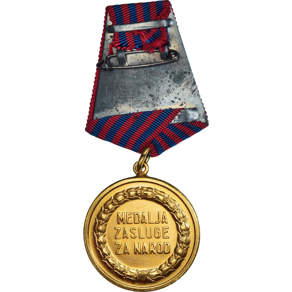 Iugoslavia, Mérite national, medaglia, undated (1945), Fuori circolazione