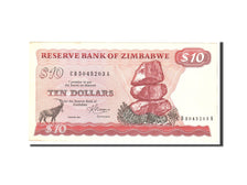Zimbabwe, 10 Dollars, 1983, Undated, KM:3d, EF(40-45)