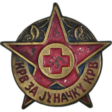 Yugoslavia, Croix Rouge, Medal, Very Good Quality, Brass, 40