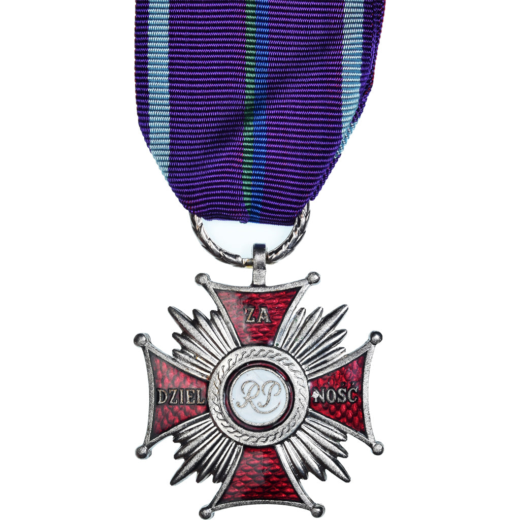Polska, Croix du Mérite pour Bravoure, medal, Stan menniczy, Brąz posrebrzany