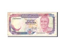 Billet, Zambie, 50 Kwacha, 1989, Undated, KM:33b, B