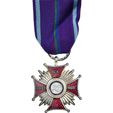 Poland, Croix du Mérite pour Bravoure, Medal, Uncirculated, Silvered bronze, 42