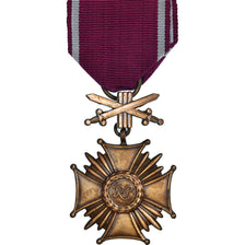Poland, Croix du Mérite pour Bravoure, Medal, Excellent Quality, Bronze, 41