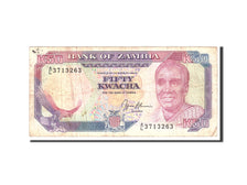 Biljet, Zambia, 50 Kwacha, 1989, Undated, KM:33b, B