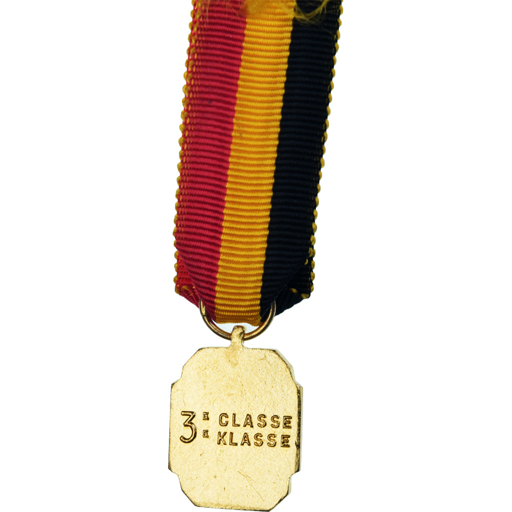 Belgium, Musique, Vétéran, 3ème Classe, Medal, Réduction, Uncirculated, Gilt