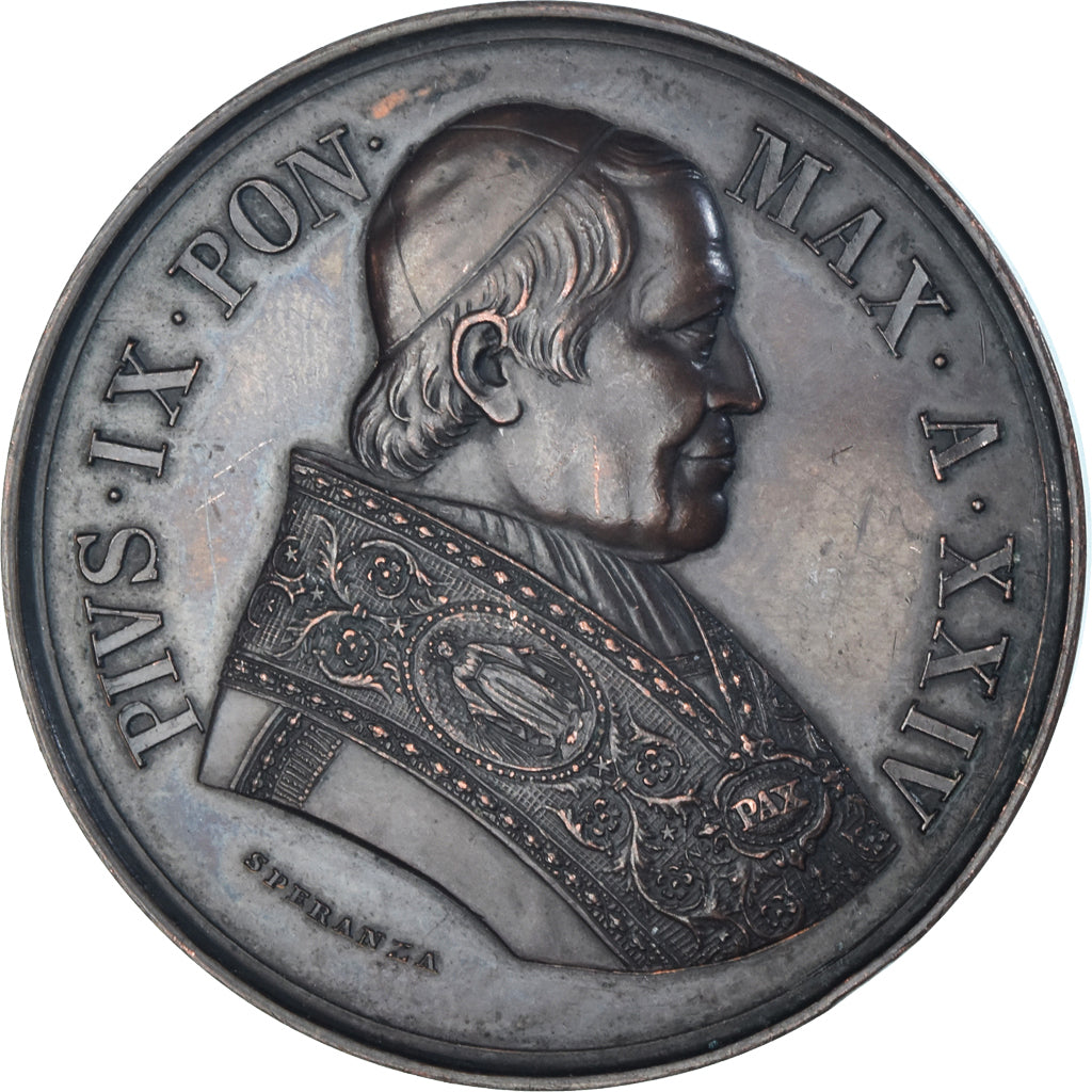 Vatican, Médaille, Pie IX, Esposizione Romana, Religions & beliefs, 1870