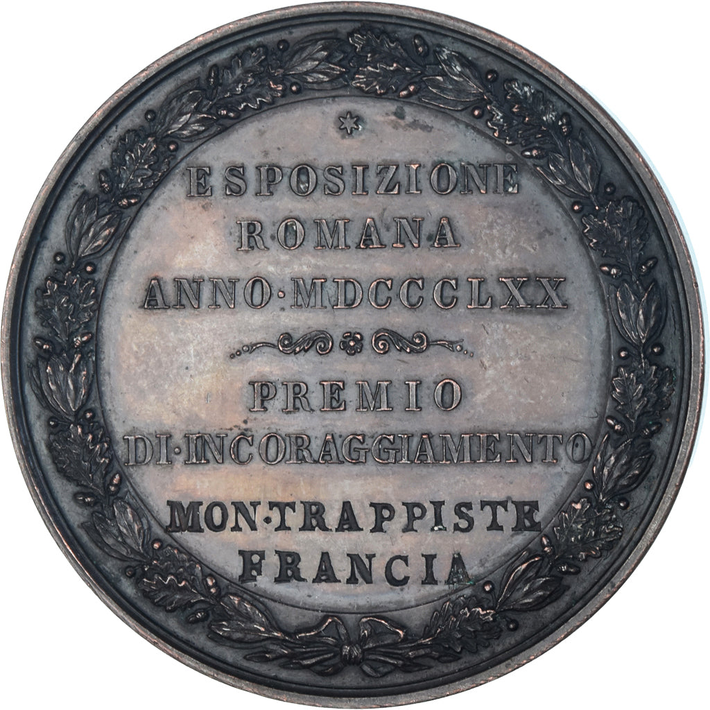 Vatican, Médaille, Pie IX, Esposizione Romana, Religions & beliefs, 1870
