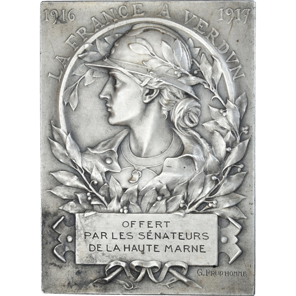 Francia, medalla, La France à Verdun, Sénateurs de la Haute Marne, 1916-1917