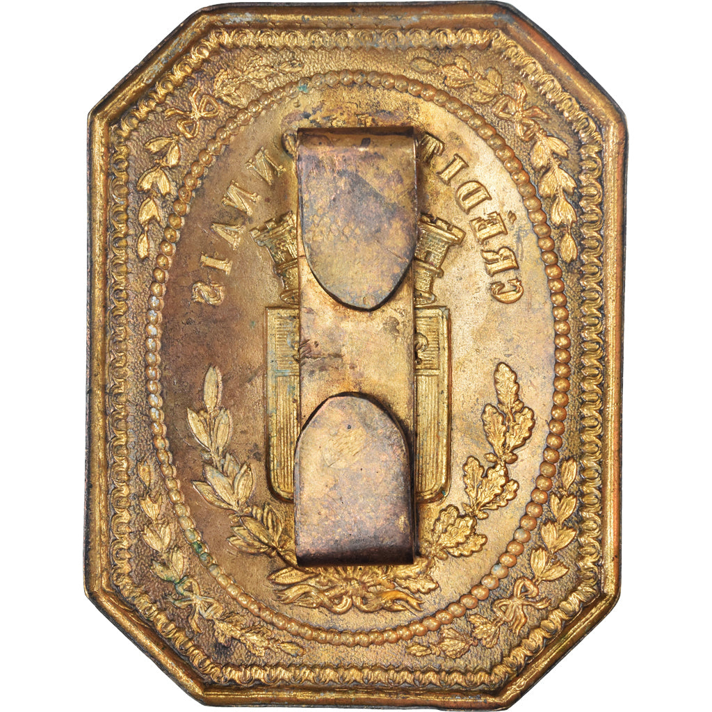 France, Medal, Plaque de Fonction de Garçon de Recette, Crédit Lyonnais, Bank