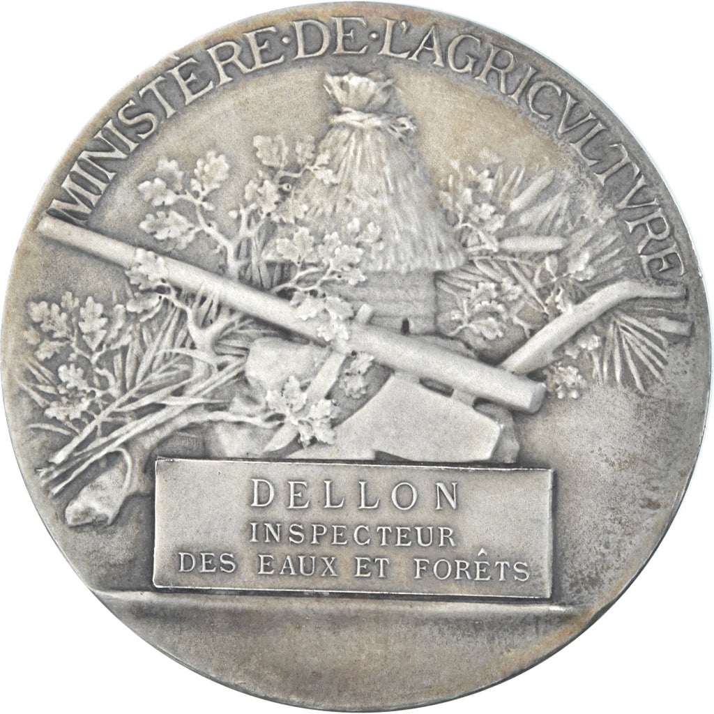France, Medal, Administration des Eaux et Forêts, Exposition Universelle, 1900