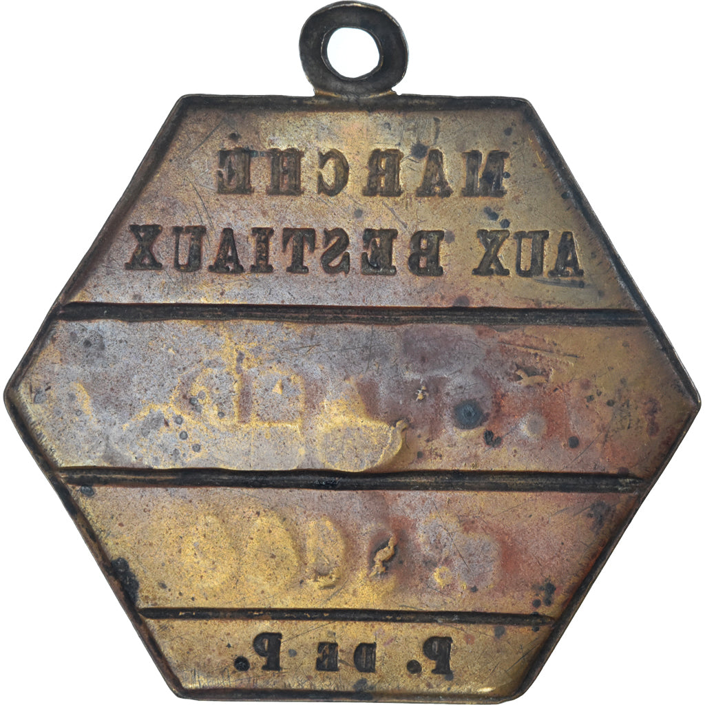 France, Médaille, Marché aux Bestiaux, Paris La Villette, Plaque de Fonction