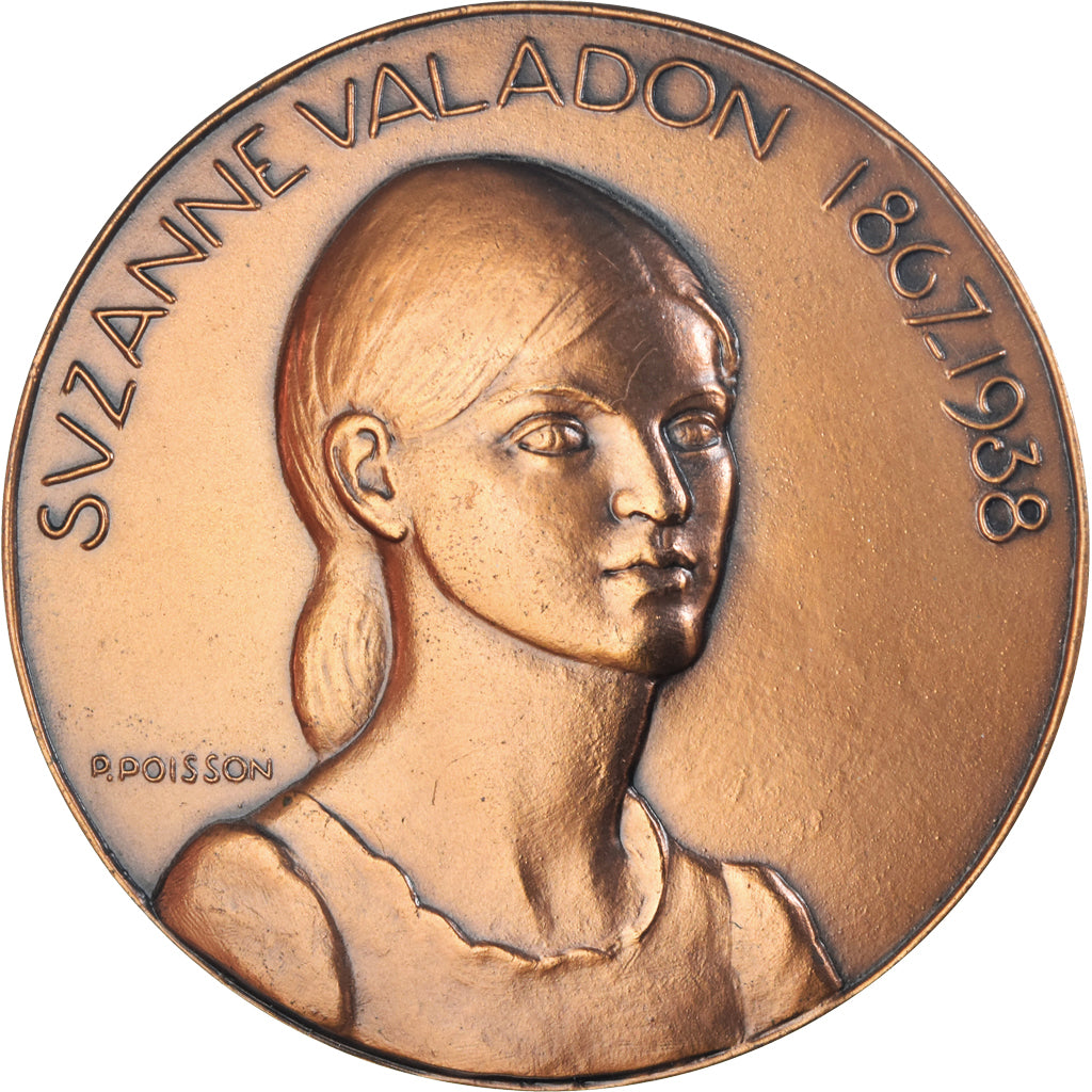 France, Medal, Suzanne Valadon, Peinture, Poisson, MS(63), Bronze